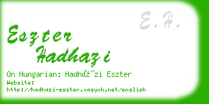 eszter hadhazi business card